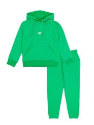 Bluza z bawełna z kaptur na co dzień na siłownię. Zielone bluzy LEONE 1947 APPAREL, bez wzorów, z bawełny, bez kaptura. Za 105.21 zł.