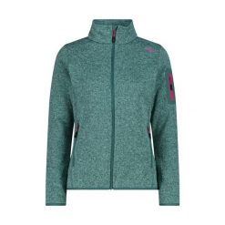 Bluza polarowa damska CMP Haze Jacket Knitted. Szare bluzy CMP, l, bez wzorów, z polaru, bez kaptura. Za 214.99 zł.