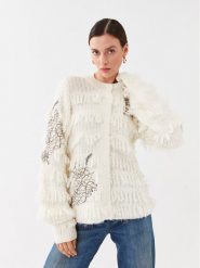 TWINSET Kardigan 232TP3130 Écru Regular Fit. Kardigany Twinset, xxl, bez wzorów, z syntetyku. Za 1,149.00 zł.
