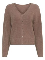 MOSS COPENHAGEN Kardigan w kolorze jasnobrązowym rozmiar: XS/S. Brązowe kardigany Moss Copenhagen, s, bez wzorów, z wełny. Za 197.95 zł.