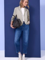 Street One Damska bluza dresowa Kobiety brązowy marmurkowy, 36. Brązowe bluzy Street One, bez wzorów, z dresówki, bez kaptura. Za 299.95 zł.