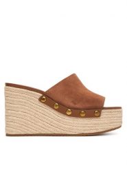 MICHAEL Michael Kors Espadryle Mayes 40S6MYMS1S Brązowy. Brązowe espadryle MICHAEL Michael Kors, bez wzorów, ze skóry, bez obcasa, bez zapięcia. Za 739.99 zł.