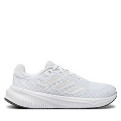 Buty do biegania adidas. Białe obuwie sportowe Adidas, bez zapięcia, do biegania. Za 249.99 zł.