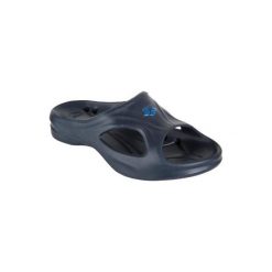 Klapki basenowe HYDROSOFT granatowe junior. Niebieskie klapki ARENA FRANCE, bez wzorów, bez obcasa. Za 49.99 zł.
