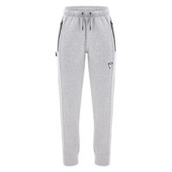 Damskie spodnie dresowe Macron FCE Simo. Szare spodnie dresowe Macron, bez wzorów, z dresówki. W wyprzedaży za 301.65 zł.