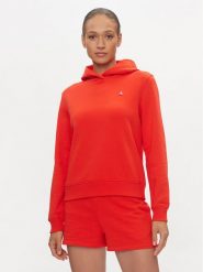 Calvin Klein Jeans Bluza Embro Badge J20J223227 Czerwony Regular Fit. Czerwone bluzy Calvin Klein Jeans, s, bez wzorów, z bawełny, bez kaptura. Za 219.99 zł.