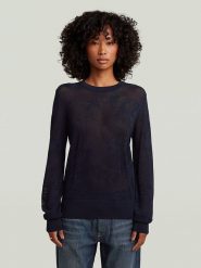 G-Star Sweter w kolorze granatowym rozmiar: S. Niebieskie swetry G-Star, s, bez wzorów, bez ramiączek. Za 159.95 zł.