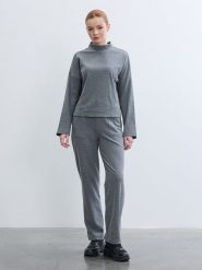 BGN Spodnie w kolorze szarym rozmiar: 36. Szare spodnie materiałowe BGN, na co dzień, bez wzorów, z materiału. Za 56.99 zł.