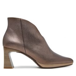 Botki Hispanitas. Czarne botki Hispanitas, bez wzorów, bez obcasa, na słupku, bez zapięcia. Za 729.99 zł.