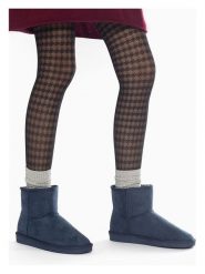 ISLAND BOOT Botki zimowe "Stela" w kolorze granatowym rozmiar: 40. Niebieskie botki Island Boot, na zimę, bez wzorów, z materiału, bez obcasa, bez zapięcia. Za 136.45 zł.