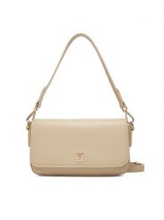 Tommy Hilfiger Torebka Th Icon Conv AW0AW17677 Beżowy. Brązowe torebki klasyczne TOMMY HILFIGER, bez wzorów, ze skóry, bez dodatków. Za 599.99 zł.