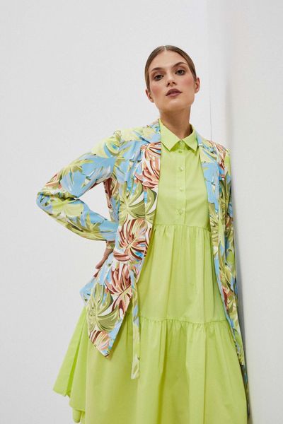 Wzorzysta marynarka. Marynarki i żakiety MOODO, s, bez wzorów, z poliesteru. W wyprzedaży za 31.99 zł.