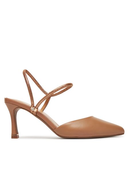 Lasocki Szpilki WYL3794-6Z Beżowy. Brązowe szpilki Lasocki, bez wzorów, ze skóry, bez obcasa, na szpilce, bez zapięcia. Za 249.99 zł.