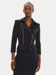Elisabetta Franchi Marynarka GI-100-46E2 Czarny Slim Fit. Czarne marynarki i żakiety Elisabetta Franchi, bez wzorów, z syntetyku. Za 2,599.00 zł.