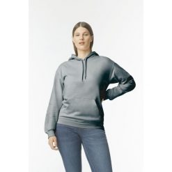 Bluza z kapturem Gildan Midweight Softstyle. Szare bluzy GILDAN, s, bez wzorów, z bawełny, z kapturem. Za 114.80 zł.