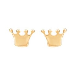 Kolczyki korony Etincelle ze złota próby 585. Żółte kolczyki Lilou, złote. Za 728.00 zł.