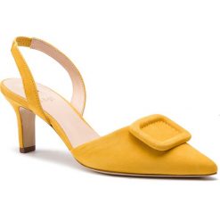 Sandały HÖGL - 7-106732 Yellow 8100. Żółte sandały Högl, bez wzorów, ze skóry, eleganckie, bez obcasa, na obcasie, bez zapięcia. W wyprzedaży za 449.00 zł.