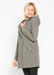 Kurtka parka softshell z kapturem. Szare kurtki bonprix, z softshellu, z kapturem. Za 279.99 zł.