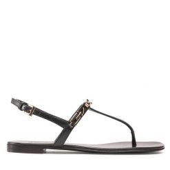 Sandały GIUSEPPE ZANOTTI. Czerwone sandały Giuseppe Zanotti, bez wzorów, bez obcasa, na płaskiej podeszwie, bez zapięcia. Za 1,719.00 zł.