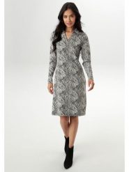 Aniston Sukienka w kolorze kremowo-czarnym rozmiar: 36. Brązowe sukienki Aniston, bez wzorów, bez kołnierzyka, bez ramiączek, midi. Za 83.03 zł.