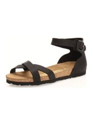 Comfortfusse Skórzane sandały w kolorze czarnym rozmiar: 41. Czarne sandały Comfortfüße, bez wzorów, klasyczne, z otwartym noskiem, bez obcasa, bez zapięcia. Za 176.08 zł.