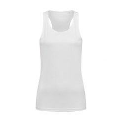 Sportowy Podkoszulek Damski / Damski. Białe koszulki sportowe STEDMAN, bez wzorów, bez ramiączek. Za 56.99 zł.