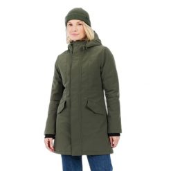 Damska kurtka wodoodporna Protest Laniakea. Zielone kurtki sportowe Protest, bez wzorów, bez kaptura, trekkingowe. Za 702.00 zł.