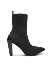 United Nude Botki Gem Sock Hi 1087601117 Czarny. Czarne botki United Nude, bez wzorów, z materiału, bez obcasa, na słupku, bez zapięcia. Za 1,199.00 zł.