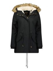 Canadian Peak Parka "Ampurieak" w kolorze czarnym rozmiar: XL. Czarne parki Canadian Peak, xl, bez kaptura. Za 242.13 zł.