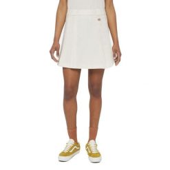 Spodnie Dickies Model Elizaville Skirt W Kolor Beżowy. Brązowe spódnice Dickies, bez wzorów, z tkaniny. W wyprzedaży za 127.40 zł.