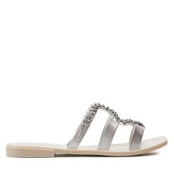 Klapki Melissa. Białe klapki Melissa, bez wzorów, bez obcasa. Za 209.99 zł.