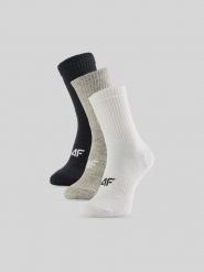 4F Skarpetki długie (3-pack) damskie - multikolor 35-38. Skarpety 4f, bez wzorów, prążkowane. Za 59.99 zł.