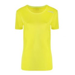 Koszulka damska DIADORA L. SS CORE TEE. Żółte koszulki sportowe Diadora, bez wzorów, bez ramiączek. Za 39.99 zł.