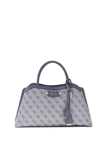 Guess Torebka Lindsey HWSG97 49060 Niebieski. Niebieskie listonoszki Guess, z aplikacjami, ze skóry, bez dodatków. Za 570.99 zł.