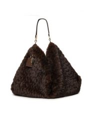 Liu Jo Torebka AF6194 E1168 Brązowy ciemny. Brązowe shopper Liu Jo, bez wzorów, z materiału, bez dodatków. Za 499.99 zł.