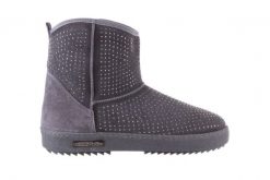 Śniegowce Bayla-161 7063 Szare, Skóra naturalna - 37. Szare trapery i śniegowce Bayla, z materiału. W wyprzedaży za 134.10 zł.