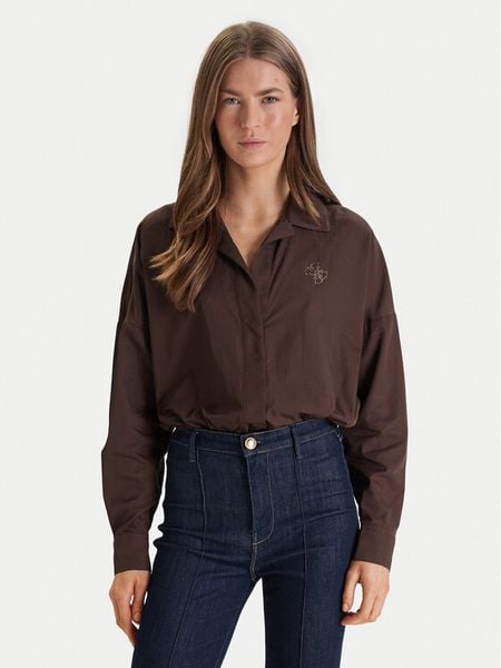 Guess Body W6RH61 WJ782 Brązowy Regular Fit. Brązowe body Guess, l, z aplikacjami, z syntetyku. Za 439.99 zł.