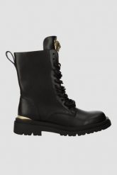 JUST CAVALLI Czarne buty Fondo Kaili Kombat, Rozmiar 36. Czarne botki Just Cavalli, bez wzorów, bez obcasa, bez zapięcia. W wyprzedaży za 759.99 zł.