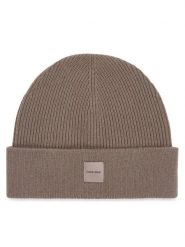 Calvin Klein Czapka Chunky K60K612584 Beżowy. Brązowe czapki Calvin Klein, bez wzorów, z kaszmiru. Za 369.99 zł.