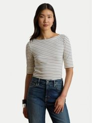 LAUREN RALPH LAUREN Bluzka Judy 200P13919005 Kremowy Regular Fit. Białe bluzki Lauren Ralph Lauren, xl, bez wzorów, z bawełny, bez kołnierzyka, bez ramiączek. Za 329.99 zł.