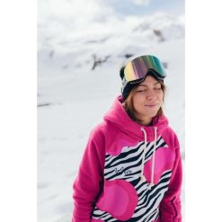 Bluza outdoorowa z kapturem damska DEEP TRIP Twix pink softshell. Czerwone bluzy DEEP TRIP, na zimę, bez wzorów, z softshellu, z kapturem. Za 499.00 zł.