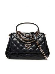 Guess Torebka Giully II HWTG96 73190 Czarny. Czarne torebki klasyczne Guess, z aplikacjami, ze skóry, bez dodatków. Za 639.99 zł.