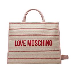 Torebka LOVE MOSCHINO. Czerwone shopper Love Moschino, bez wzorów, bez dodatków. Za 579.99 zł.