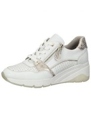 Bama Skórzane sneakersy w kolorze białym na koturnie rozmiar: 40. Białe trampki Bama, bez wzorów, bez zapięcia. Za 173.95 zł.