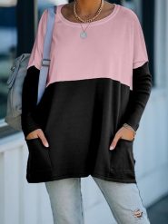 Milan Kiss Sweter "Kihanne" w kolorze czarno-jasnoróżowym rozmiar: M. Czarne swetry Milan Kiss, m, bez wzorów, bez ramiączek. Za 91.99 zł.