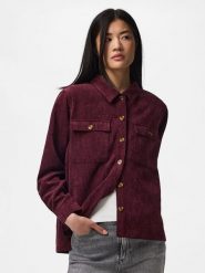 Pieces Koszula w kolorze bordowym rozmiar: XL. Czerwone koszule Pieces, xl, bez wzorów, bez kołnierzyka, bez ramiączek. Za 134.95 zł.