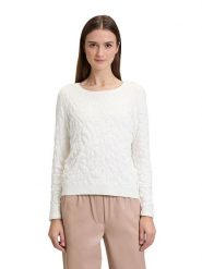 BETTY & CO Sweter w kolorze kremowym rozmiar: 36. Brązowe swetry Betty & Co, bez wzorów, bez ramiączek. Za 114.95 zł.