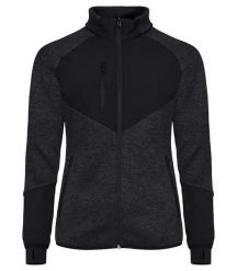 Clique Haines Women Ciepła bluza polarowa z panelami softshell. Czarne bluzy sportowe CLIQUE, xs, bez wzorów, z dzianiny, bez kaptura. Za 282.68 zł.