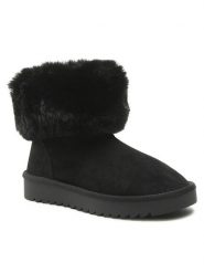 Jenny Fairy Śniegowce WS5918-05 Czarny. Czarne botki Jenny Fairy, bez wzorów, z materiału, bez obcasa, bez zapięcia. Za 159.99 zł.