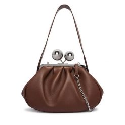 Torebka Weekend Max Mara. Brązowe torebki klasyczne Weekend Max Mara, bez wzorów, bez dodatków. Za 2,139.00 zł.